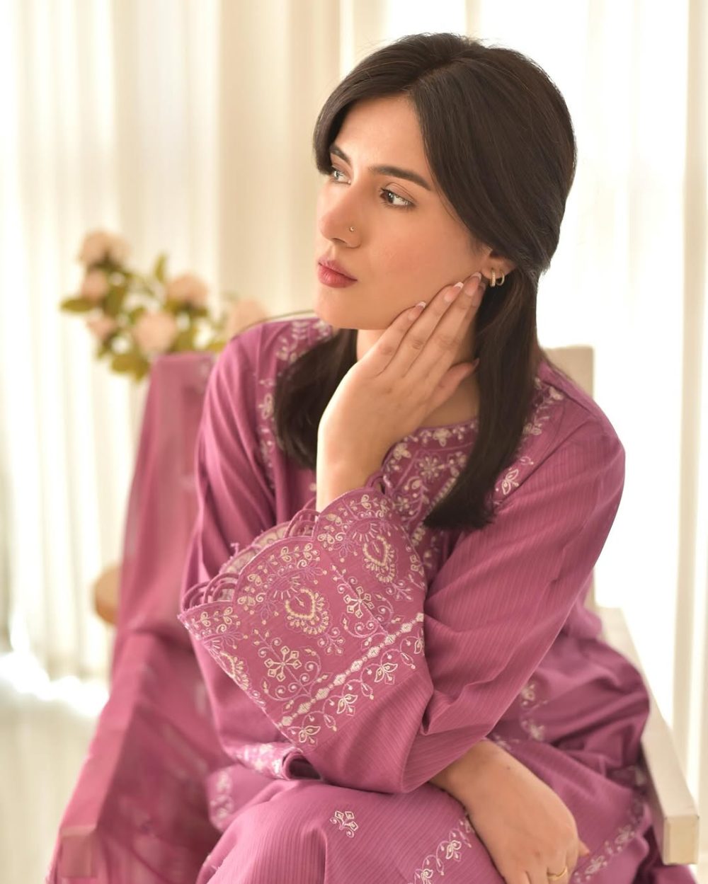 Classy Embroidery Three Piece Collection - Image 3